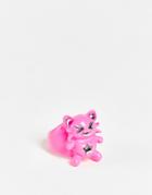 Asos Design Ring With Felix Anime Character In Pink