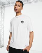 Jack & Jones Core Oversized T-shirt With Nfl Back Print In White