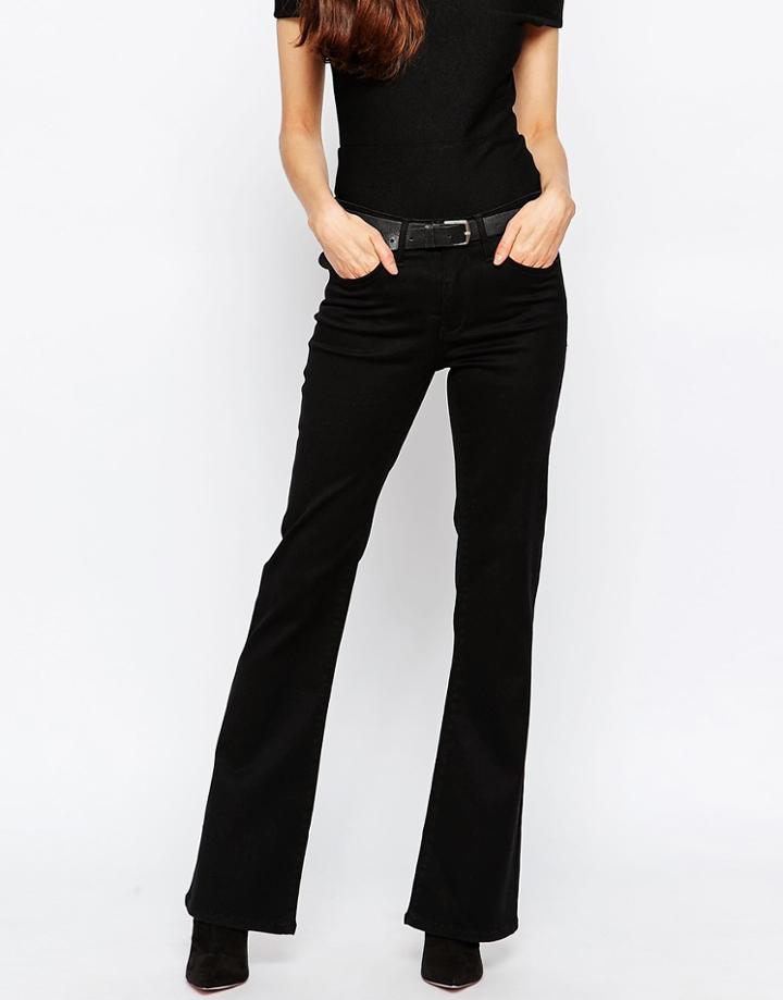 Vila Black Flare Jeans - Black
