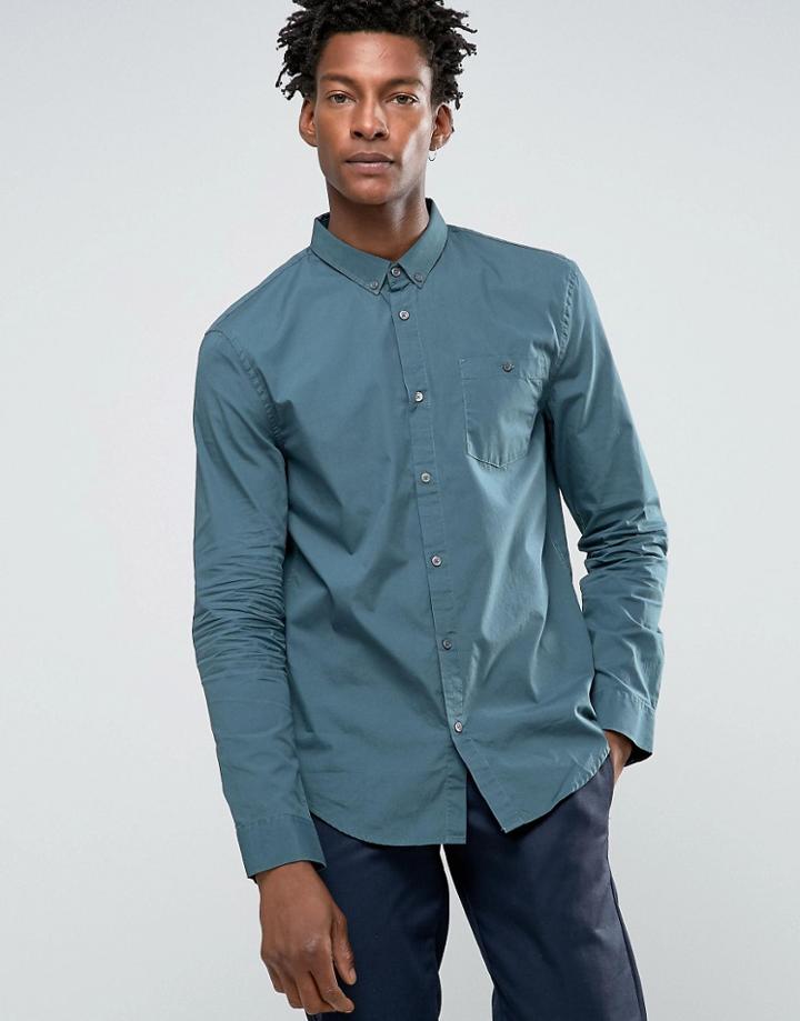 Kiomi Shirt In Regular Fit - Blue