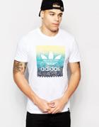 Adidas Originals Scratch Grid T-shirt In White S93304 - White