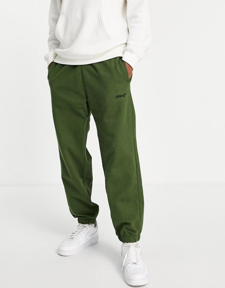 Levi's Sweatpants With Small Logo In Green