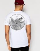 Friend Or Faux T-shirt Wolf Back Print - White
