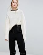 Sportmax Code Armony Knit Bell Sleeve Sweater - White