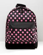 Mi-pac Exclusive Hot Pink Polka Backpack - Black