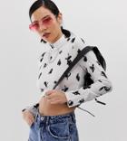Collusion Crop Top In Squiggle Print