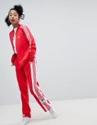 Adidas Originals Adicolor Adibreak Popper Pants In Red - Red