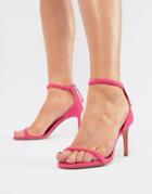 Bershka Barely There Sandal In Pink - Pink