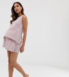 Asos Design Maternity Mix & Match Pyjama Flippy Jersey Short-pink