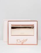 Ted Baker Rose Gold Purse With Key Charm Gift Set - Gold