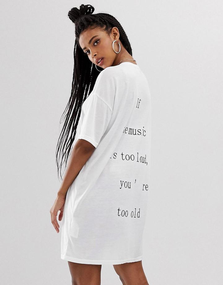 Noisy May Slogan T-shirt-navy