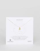 Dogeared Peridot August Birthstone Necklace - Gold