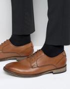 Frank Wright Merton Oxford Shoes In Tan Leather - Tan