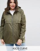 Asos Curve Pac A Trench - Green