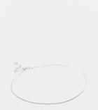 Asos Design Sterling Silver Anklet In 1mm Curb Chain