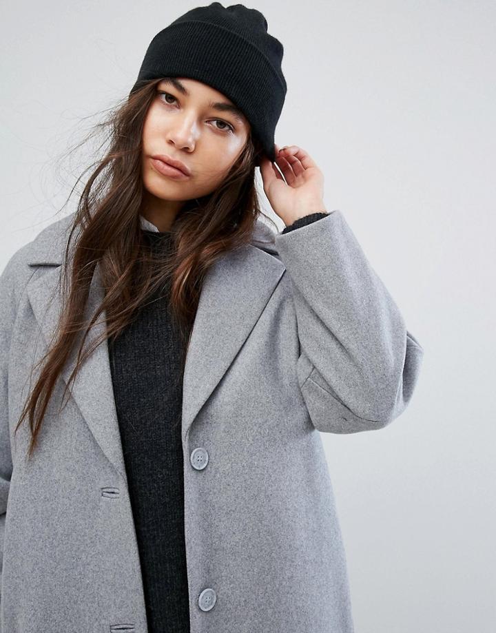 Weekday Knitted Beanie Hat - Black