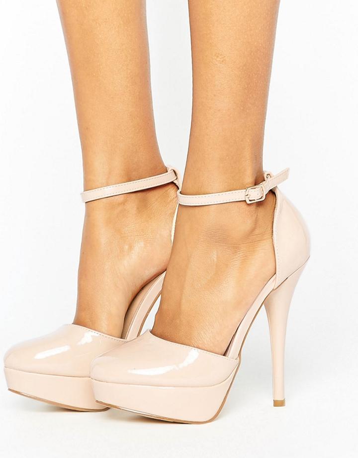 Truffle Collection Platform Shoe - Beige