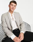 Twisted Tailor Hemmingway Skinny Suit Jacket In Beige-neutral