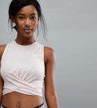 Puma Exclusive To Asos Knot Detail Crop Top - Multi