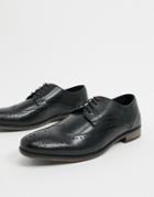 River Island Leather Brogues Black