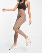 Asos 4505 Base Layer Compression Leggings With Sculpting High Waist-neutral