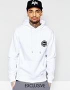 Hype Hoodie With Crest Logo - White