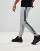 Pull & Bear Joggers With Side Stripe In Gray - Gray
