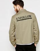 Wood Wood Coach Jacket With Ww Logo - Corn