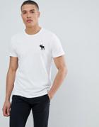 Abercrombie & Fitch Large Pop Icon Crew Neck T-shirt In White - White
