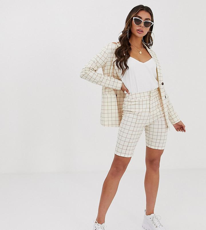 Unique21 Fitted Longline Shorts Two-piece-cream