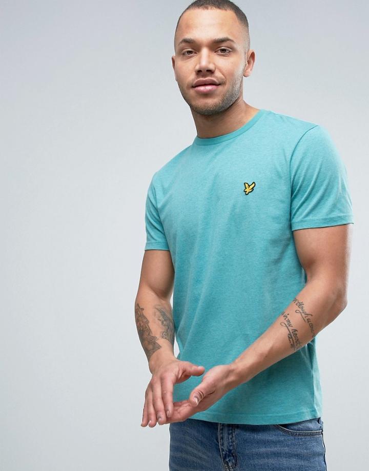 Lyle & Scott Eagle Logo T-shirt Regular Fit In Green Marl - Green