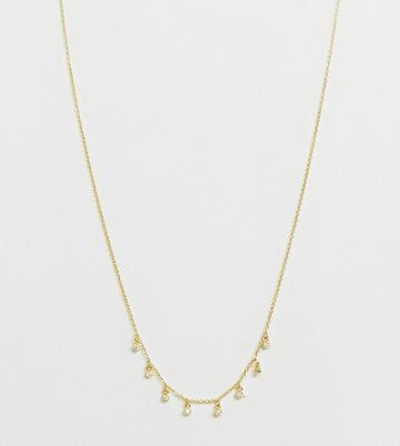 Galleria Armadoro Gold Plated Opal Drop Necklace - Gold
