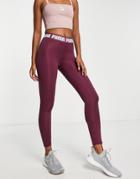 Puma Training Strong High Waist Leggings In Berry-red