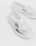 Fred Perry Aubery Printed Leather Sneaker - White