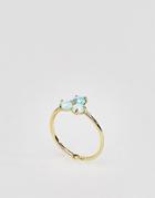 Limited Edition Opal Triple Stone Fine Ring - Blue