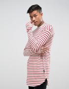 Sixth June Long Sleeve T-shirt With Red Stripes - Red