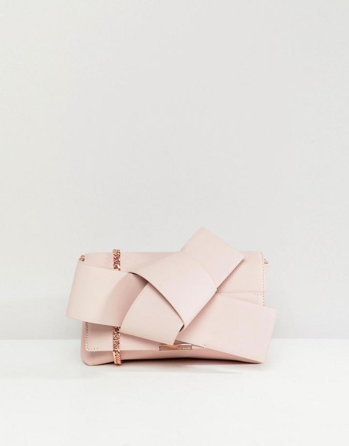 Ted Baker Giant Knot Cross Body Clutch Bag - Pink