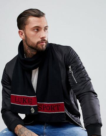 Luke Sport Barclay Scarf In Black - Black