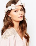 New Look Premium Pearl Flower Headband - Cream