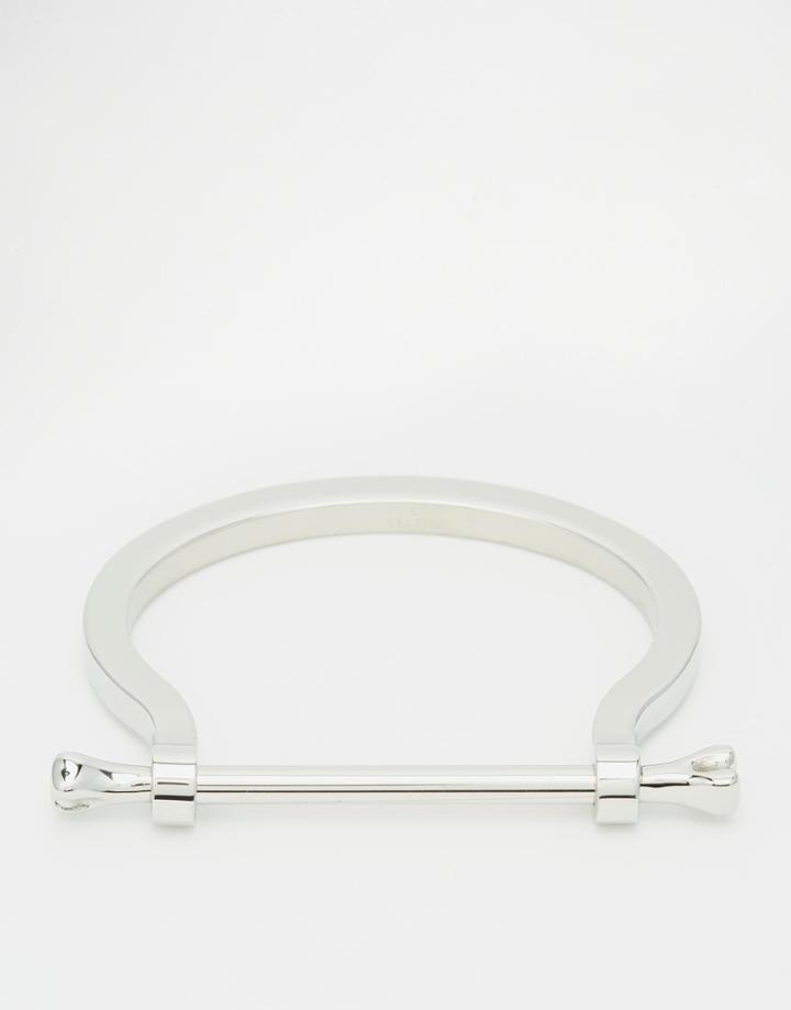 Mister Bone Bangle Bracelet - Silver