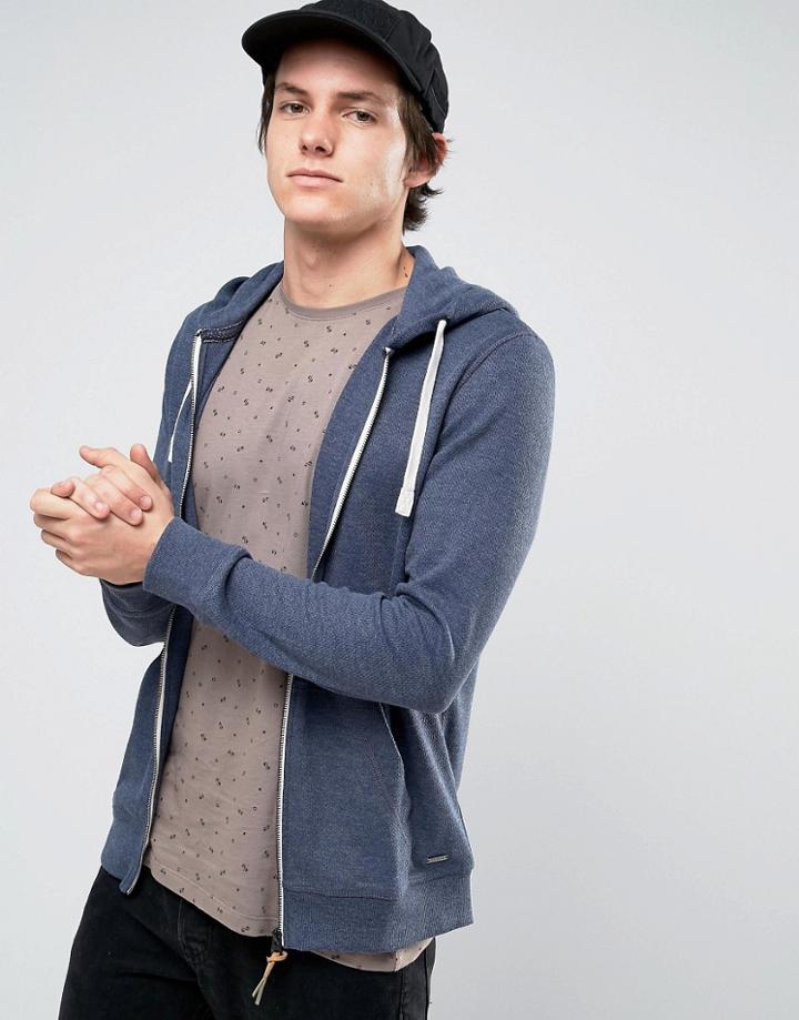 Esprit Zip Through Hoodie - Navy