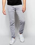 Replay Jeans Anbass Slim Fit Stretch Light Gray Overdye Wash - Light Gray