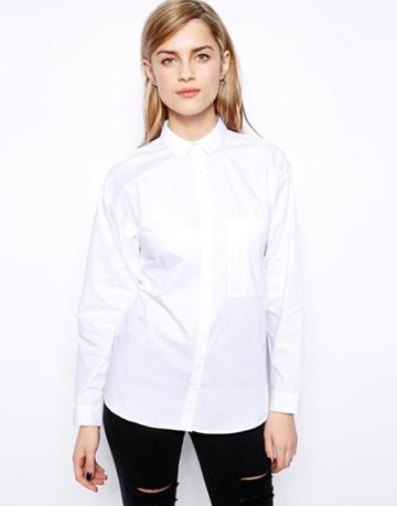 Pull&bear Classic White Shirt