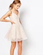 Keepsake Lace Mini Dress - Shell