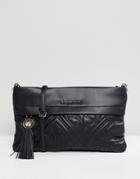 Versace Jeans Baroque Quilted Shoulder Bag - Black