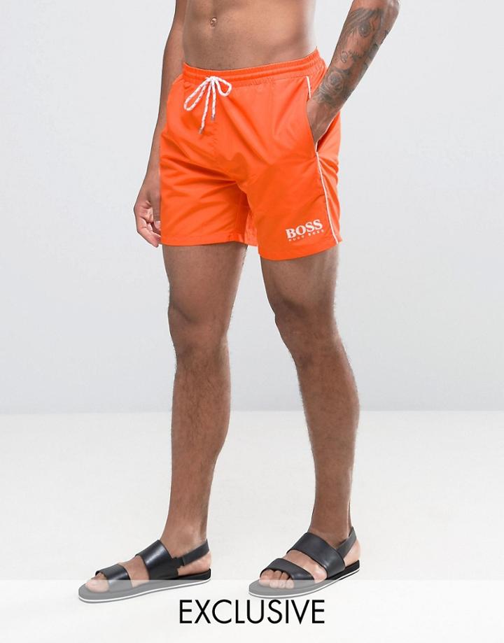 Boss By Hugo Boss Star Fish Swim Short Exclusive Orange - Orange