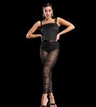 Asyou Satin Seam Detail Top In Black