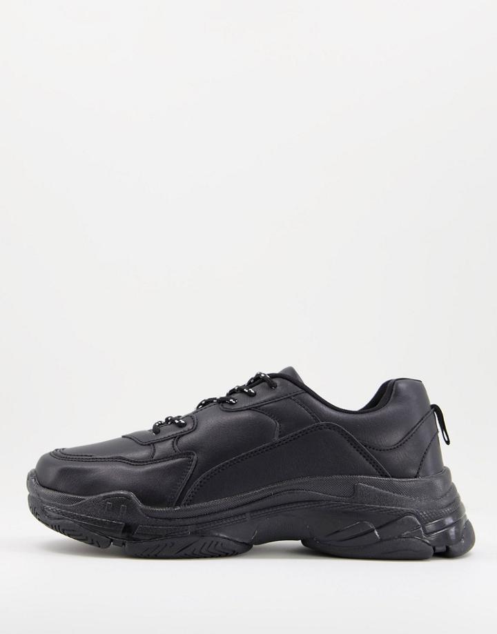Public Desire Man Loaded Sneakers In Black