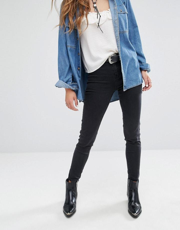 Mango Black Skinny Jegging - Black