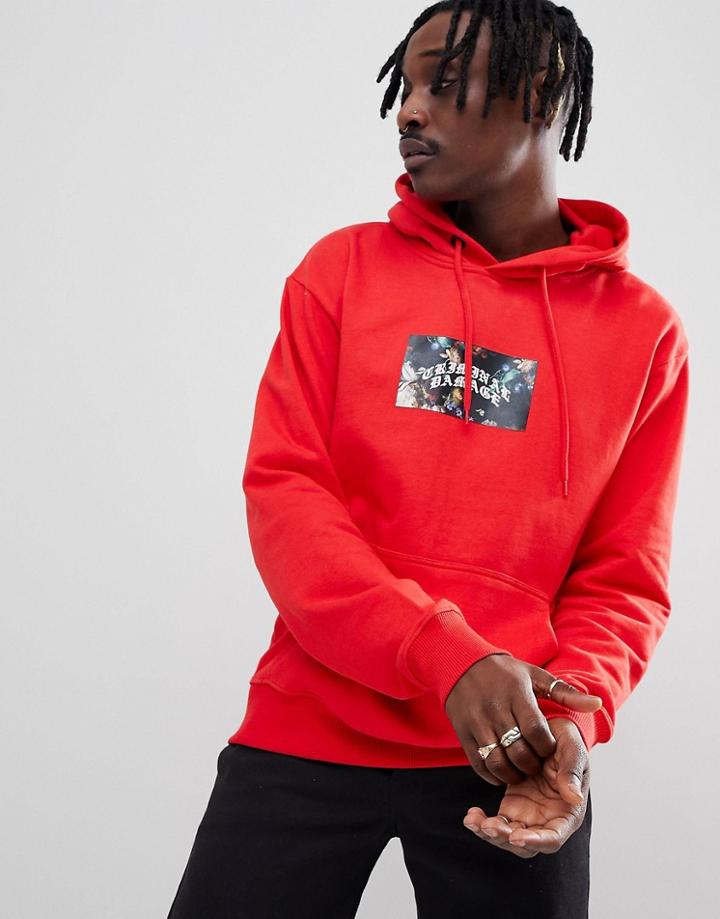 Criminal Damage State Hoodie - Red